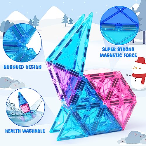 MULOTI Magnetische Bausteine Castles Set-Magnet Bausteine für Kinder Spielzeug ab für 3 4 5 6 7 8+Jahre alte Mädchen Kreativität Lernen Bildung Spielzeug Geschenk für 3-8 Jahre Jungen Mädchen von MULOTI