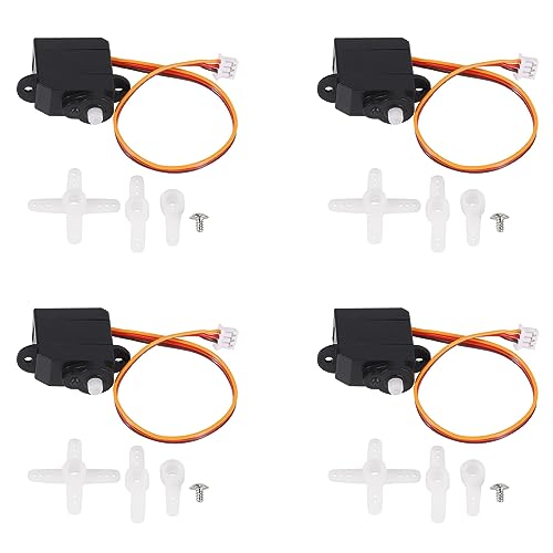 MULOUTSPO 4X 2G Digital Servo 2.2G Servo für Kleinstflugzeuge PKW LKWs Orlandoo Hunter Upgrade Teile Universal von MULOUTSPO