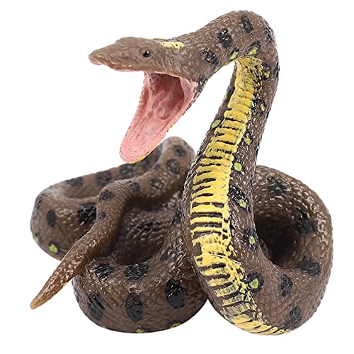MULOUTSPO Kinderspielzeug Schlange Modell Simulation Reptil Riesenpython GroßE Python Wildtier Schlange Modell von MULOUTSPO