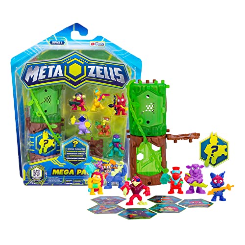 METAZELLS IMC TOYS Mega Pack 7 Figuren + 2 S1 Stämme, sammelbare Überraschungspuppen (inkl. 1 Spezial) mit 7 Karten, 2 Stämmen, 2 Zubehörteilen und 1 Broschüre + 3 Jahre (zufällige Charaktere) von METAZELLS Imc toys