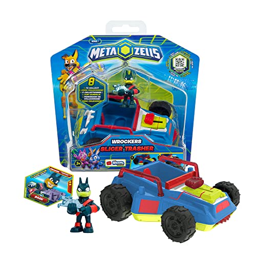 METAZELLS Imc toys Slicer Trasher Blau + Figur Bark S1 + 1 Karte, Fahrzeug mit Baumsäge, Spielzeug Geschenk für Jungen und Mädchen ab 3 Jahren METAZELLS Imc toys Slicer Trasher Blau + Figur Bark S1 + 1 Karte, Fahrzeug mit Baumsäge, Spielzeug Geschenk für Jungen und Mädchen ab 3 Jahren von METAZELLS Imc toys