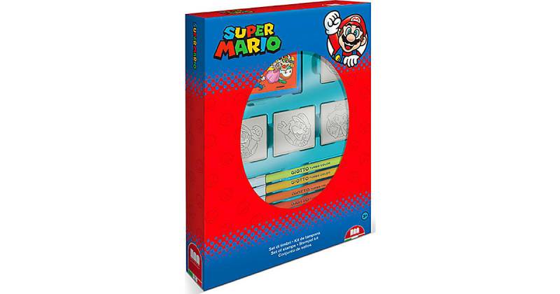 4er Stempel Set Super Mario mit bunten Stiften von MULTIPRINT