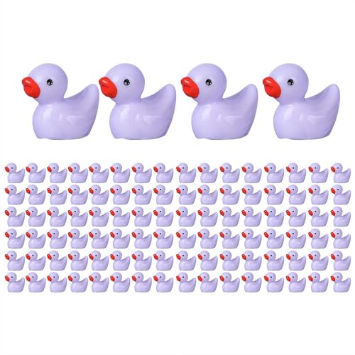 MUMQAQ 100 Stück Mini-Enten aus Kunstharz, kleine Enten, Miniatur-Enten-Figuren für Schleim-Charms, Basteln, Mikro-Landschaft, Garten, Aquarium, Puppenhaus, Dekoration für Aquarium, Puppenhaus MUMQAQ 100 Stück Mini-Enten aus Kunstharz, kleine Enten, Miniatur-Enten-Figuren für Schleim-Charms, Basteln, Mikro-Landschaft, Garten, Aquarium, Puppenhaus, Dekoration für Aquarium, Puppenhaus von MUMQAQ
