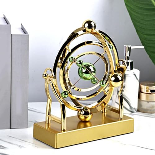 MUMQAQ Celestial Orbit Perpetual Motion Pendel, Perpetual Motion Machine Kinetic Art, Perpetual Motion Celestial Orbit Desktop Decor Model, Creative Home Rotary Decoration, Astronomy Decor MUMQAQ Celestial Orbit Perpetual Motion Pendel, Perpetual Motion Machine Kinetic Art, Perpetual Motion Celestial Orbit Desktop Decor Model, Creative Home Rotary Decoration, Astronomy Decor von MUMQAQ
