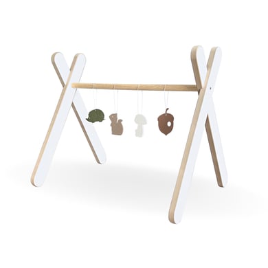 mumy™Baby Gym easyARC weiß / natur von Bianconiglio Kids