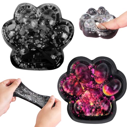 2-teiliges Quetschspielzeug in Form einer Katzenpfote, Squishy Katzenpfotenspielzeug, Quetschspielzeug in Form einer Katzenpfote für Kinder, langsame Drückung, Anti-Stress-Spielzeug für Erwachsene und 2-teiliges Quetschspielzeug in Form einer Katzenpfote, Squishy Katzenpfotenspielzeug, Quetschspielzeug in Form einer Katzenpfote für Kinder, langsame Drückung, Anti-Stress-Spielzeug für Erwachsene und von MUNSKT