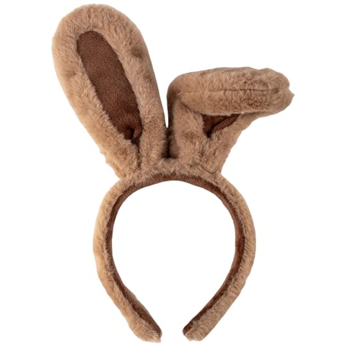 MUNSKT 1-Teiliges Braun Simuliertes Großes Ohriges Kaninchenfell Stirnband, Passend Für Erwachsene Und Kinder, Ostern Rollenspiel, Halloween, Weihnachtshase Kostüm MUNSKT 1-Teiliges Braun Simuliertes Großes Ohriges Kaninchenfell Stirnband, Passend Für Erwachsene Und Kinder, Ostern Rollenspiel, Halloween, Weihnachtshase Kostüm von MUNSKT