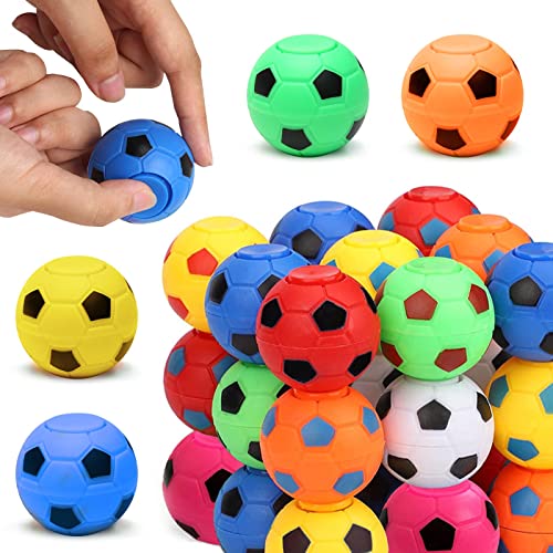 MUNSKT 20 Stück Fußball Fidget Spinner, 1,34 Zoll, drehbar, manuell, Fußball, Jungen, Spielzeug, Geschenk, Kinder, Party, Füllung, Klassenzimmer, Rückkehr Geburtstag, Halloween, Weihnachtsfeier MUNSKT 20 Stück Fußball Fidget Spinner, 1,34 Zoll, drehbar, manuell, Fußball, Jungen, Spielzeug, Geschenk, Kinder, Party, Füllung, Klassenzimmer, Rückkehr Geburtstag, Halloween, Weihnachtsfeier von MUNSKT