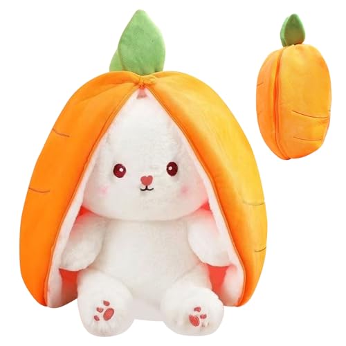 MUNSKT Hase Plüschtier Verstecken Klein, Erdbeerhasen Kissen Plüschtier, Kuscheltier Hase, Hasenplüschtier, Ostergeschenke Kindergeburtstag Geschenk (25cm) (Gelb) MUNSKT Hase Plüschtier Verstecken Klein, Erdbeerhasen Kissen Plüschtier, Kuscheltier Hase, Hasenplüschtier, Ostergeschenke Kindergeburtstag Geschenk (25cm) (Gelb) von MUNSKT