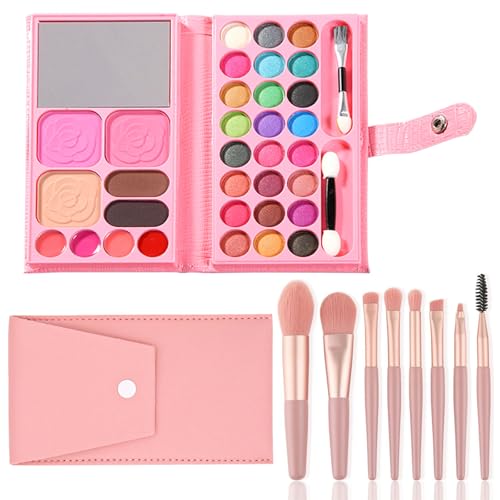 MUNSKT Make-up-Set für Kinder, 33 Farben, Waschbares Spielzeug-Kosmetik für Mädchen, Geburtstagsgeschenke für Halloween, Weihnachten, 4-12 Jahre MUNSKT Make-up-Set für Kinder, 33 Farben, Waschbares Spielzeug-Kosmetik für Mädchen, Geburtstagsgeschenke für Halloween, Weihnachten, 4-12 Jahre von MUNSKT