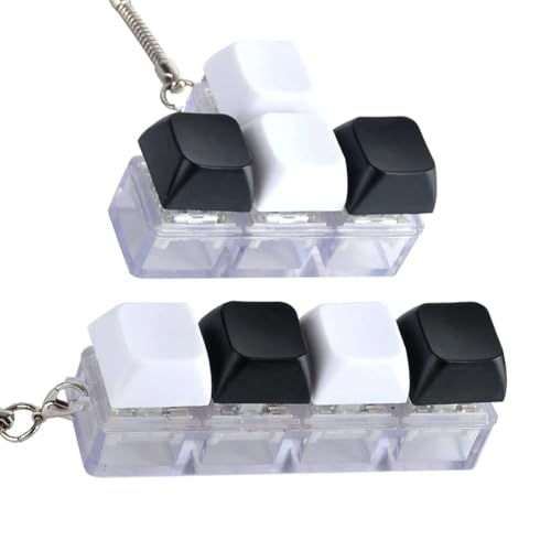 MUNSKT Tastatur Fidget Spielzeug, 2 Stück Keyboard Fidget für Erwachsene & Kinder, Fidget Schlüsselanhänger für Angst, ADHD, Fokus MUNSKT Tastatur Fidget Spielzeug, 2 Stück Keyboard Fidget für Erwachsene & Kinder, Fidget Schlüsselanhänger für Angst, ADHD, Fokus von MUNSKT