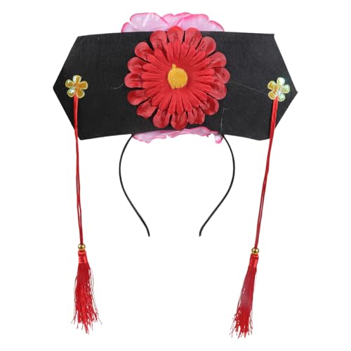 MURYE Chinesische Prinzessinnen-Haarbänder, traditionelles Stirnband, Kopfschmuck, Kostüm, chinesisches Qitou mit Blume, Haarschmuck von MURYE