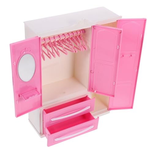 1 Satz Mini-Kleider Schrank für kinderspielzeug puppenspielzeug Kleiderbügel-Set Miniaturkleiderschrank Mini-Kleiderhalter Kleiderbügel für Puppen Plastik Rosa MUSISALY 1 Satz Mini-Kleider Schrank für kinderspielzeug puppenspielzeug Kleiderbügel-Set Miniaturkleiderschrank Mini-Kleiderhalter Kleiderbügel für Puppen Plastik Rosa MUSISALY von MUSISALY