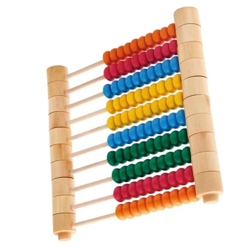 MUSISALY 1 Stück Holz-Arithmetik-Abakus pädagogisches Mathematik-Spielzeug abnehmbare Teile für Jungen und Mädchen frühes Mathematik-Lernen Aufbewahrung von MUSISALY