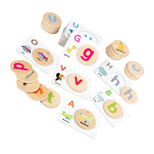 MUSISALY 1 Satz Buchstabenpaarung interaktives kindererziehung kinderdecken aufbügler Buchstaben holzspielzeug Holz passendes Rechtschreiblernspielzeug hölzern MUSISALY 1 Satz Buchstabenpaarung interaktives kindererziehung kinderdecken aufbügler Buchstaben holzspielzeug Holz passendes Rechtschreiblernspielzeug hölzern von MUSISALY
