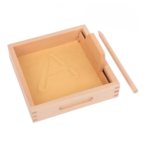 MUSISALY Pädagogisches Sandkasten-spielzeugset Aus Holz Für Jungen Und Mädchen Sandkastenspielzeug Schreibübungen Sicheres Und Robustes Spielzeug Für Kleinkinder von MUSISALY