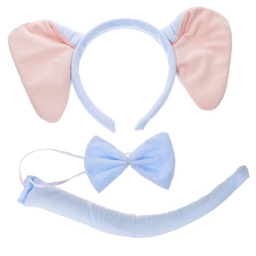 MUSISALY 1 Satz Stirnband mit Elefantenohren Elefanten-Halloween-Kostüm Elefantenohren für Frauen tier ohren haarreif fasching zubehör stutzenhalter Elefantenkostüm für Kinder Stoff von MUSISALY
