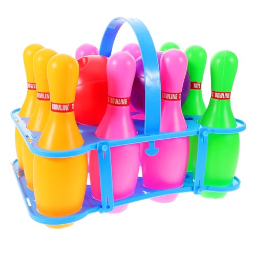MUSISALY 1 Set Bowling-Spiel Für Kinder, Kunststoff-pins Und Kugeln, Kleine Bowling-Kugeln, Spielzeug, Tragbares Bowling-pin, Interaktives Spielzeug MUSISALY 1 Set Bowling-Spiel Für Kinder, Kunststoff-pins Und Kugeln, Kleine Bowling-Kugeln, Spielzeug, Tragbares Bowling-pin, Interaktives Spielzeug von MUSISALY