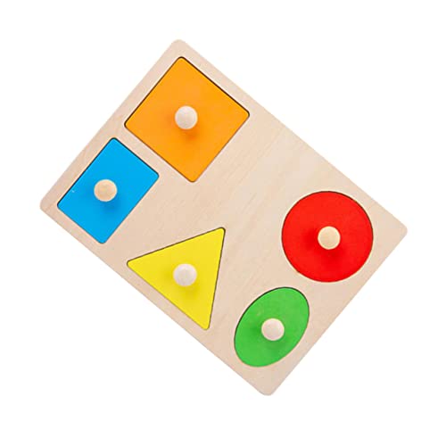 MUSISALY 1 Set Geometrie Puzzle Geometrie Spielzeug Frühes Lernspielzeug Praktisches Puzzle Kinder Puzzle Regenbogen Bausteine Lustiges Puzzle Geometrisches Puzzle Frühe Bildung von MUSISALY