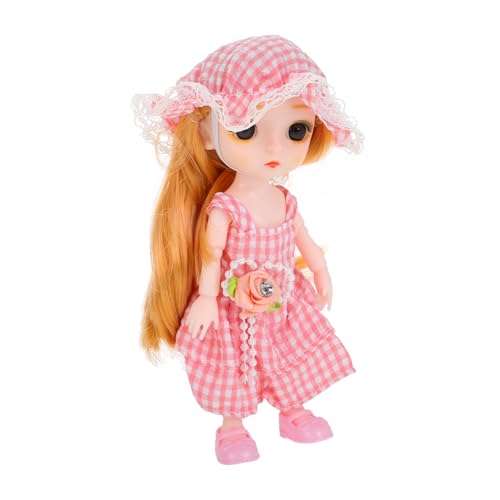 MUSISALY Miniaturpuppe 17 cm Realistische Prinzessinnen-stoffpuppe Für Kleinkinder Mädchen Ankleidespielzeug Kleiderschuhe von MUSISALY