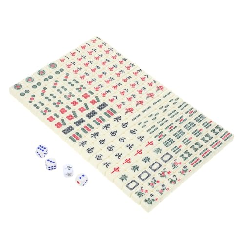 MUSISALY 1 Set Tragbares Mahjong Reiseschachbrett Mini Schachbrett Reise Mahjong Reisebrettspiel Requisite Mahjong Tischlineal Mahjong Kit Chinesisches Brettspiel Tragbares von MUSISALY