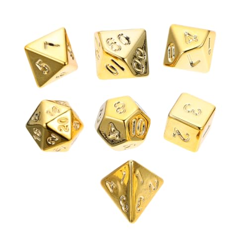 MUSISALY 1 Set Mit 7 Bunten Acrylwürfeln Für Brettspiele Lustige Unterhaltungswürfel Für Jungen Und Mädchen Erwachsene von MUSISALY