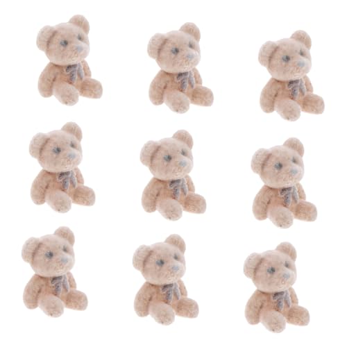 MUSISALY 10 stücke Miniatur Ausgestopften Bären Tiny Plüsch Bears Bär Garten Mini Figuren für Decor Party MUSISALY 10 stücke Miniatur Ausgestopften Bären Tiny Plüsch Bears Bär Garten Mini Figuren für Decor Party von MUSISALY