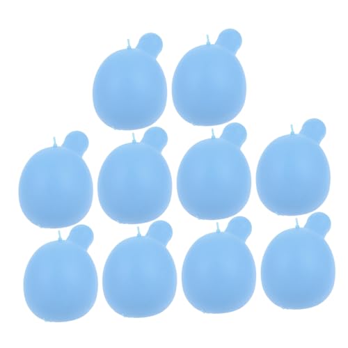 MUSISALY Seifenblasen-puppeneinsätze 10 Stück Weiße Seifenblasenbälle Zum Häkeln PVC-stressspielzeug Jungen Und Mädchen von MUSISALY