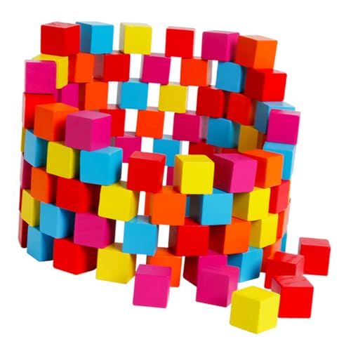 MUSISALY 100St Würfelblöcke holzspielzeug bausteine Holzspielzeug für zabawki stymulujące rozwój Building Blocks for Holzbausteine bunter Würfel hölzern Colorful MUSISALY 100St Würfelblöcke holzspielzeug bausteine Holzspielzeug für zabawki stymulujące rozwój Building Blocks for Holzbausteine bunter Würfel hölzern Colorful von MUSISALY