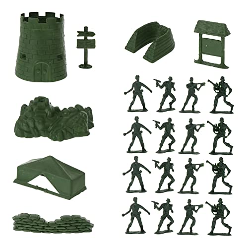MUSISALY 100Stücke Militärkunststoff Soldat Modell Spielzeugset für Militärisches Modell Fördert und Kommunikation für Kreative Rollenspiele MUSISALY 100Stücke Militärkunststoff Soldat Modell Spielzeugset für Militärisches Modell Fördert und Kommunikation für Kreative Rollenspiele von MUSISALY