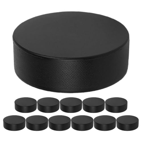 MUSISALY 12 Hockey-Pucks: Weiche Pucks Aus Pu-Schaum Zum Üben – Hockey-trainingsausrüstung – Professionelle Sportgeschenke Für Anfänger von MUSISALY