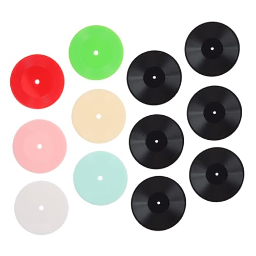 MUSISALY 12-teiliges Miniatur-schallplatten-Set Für Puppenhaus Puppenhaus-Miniatur-schallplatten Schallplattenregal- Vintage-schallplatten-wanddekor MUSISALY 12-teiliges Miniatur-schallplatten-Set Für Puppenhaus Puppenhaus-Miniatur-schallplatten Schallplattenregal- Vintage-schallplatten-wanddekor von MUSISALY