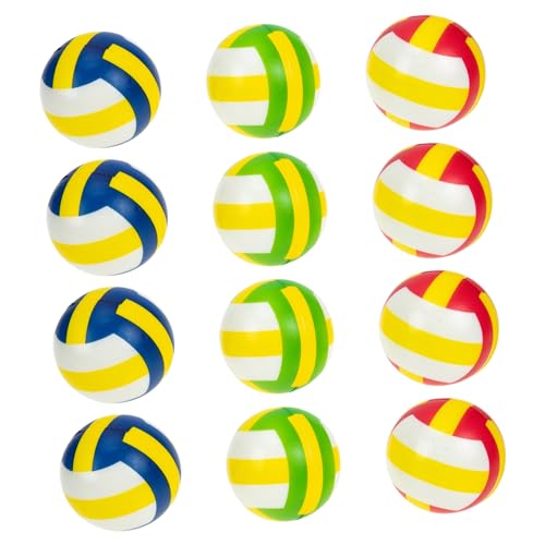 MUSISALY 12Stücke Mini Volleyball Stressspielzeug Lustige Dekompressionsbälle aus PU Quetschbälle für Stressabbau Gemischte Farben MUSISALY 12Stücke Mini Volleyball Stressspielzeug Lustige Dekompressionsbälle aus PU Quetschbälle für Stressabbau Gemischte Farben von MUSISALY