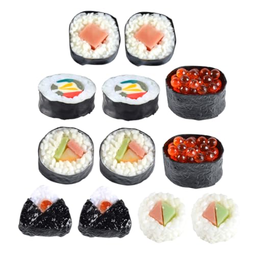 MUSISALY 12Stücke Teiliges Realistisches Sushi Modell Authentische Requisiten für Fotografie Spielküche Maki Nigiri Onigiri Kreative Anlässe Kinderinteraktion MUSISALY 12Stücke Teiliges Realistisches Sushi Modell Authentische Requisiten für Fotografie Spielküche Maki Nigiri Onigiri Kreative Anlässe Kinderinteraktion von MUSISALY