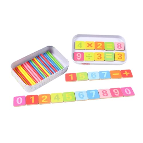 MUSISALY 1Satz Zählstäbe Aus Holz Für Mathematisches Lernspielzeug Zählfähigkeiten Und Visuellen Entwicklung Pädagogisches Für Vorschulkinder Und Grundschüler von MUSISALY