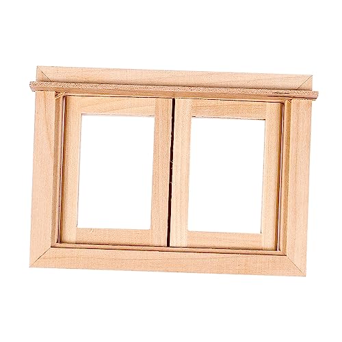 Mini-fenstermodell Aus Holz Dekoration Für Mini Simulationsmöbel Für Miniatur-Szene Mini-fenstermodell Aus Holz Dekoration Für Mini Simulationsmöbel Für Miniatur-Szene von MUSISALY