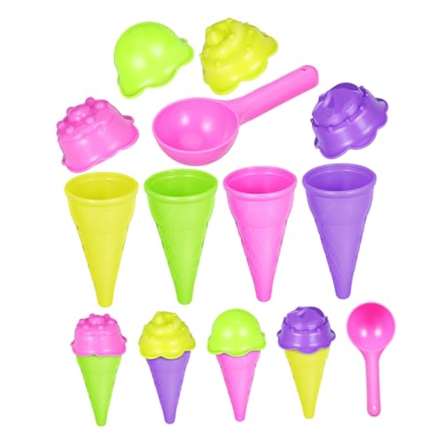 MUSISALY 2 Sätze Sandformen Eiscreme Design Waschbare Kunststoffformen mit Teiligem Set für Strand Sandkasten Kreatives Sommerspielzeug für Drinnen und Draußen Leicht Sicher MUSISALY 2 Sätze Sandformen Eiscreme Design Waschbare Kunststoffformen mit Teiligem Set für Strand Sandkasten Kreatives Sommerspielzeug für Drinnen und Draußen Leicht Sicher von MUSISALY