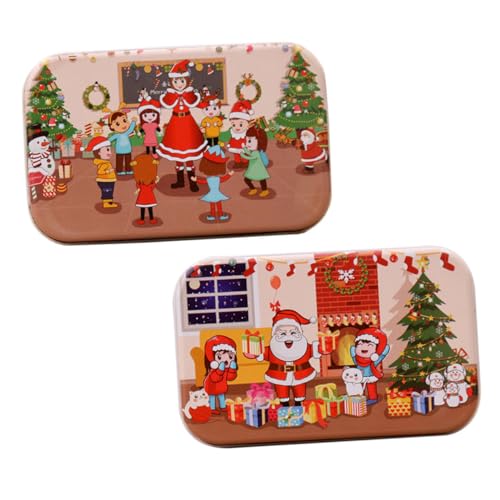 MUSISALY 2 Sets Lernpuzzle Lernpuzzle Weihnachtspuzzle Weihnachtspuzzle DIY Puzzle DIY Puzzle Bunt von MUSISALY