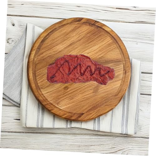 MUSISALY 2 Stück Künstliche Steakdeko aus Langlebigem Material Realistische Fake Roastbeef Fleischattrappe für Küchen Markt und Fotografie Dekoration ohne Kühlung Detailgetreu und Farbecht von MUSISALY