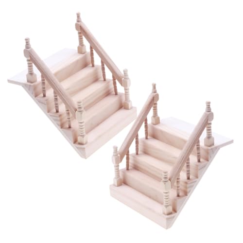 MUSISALY 2 Stück Mini Treppe Verzierung Holztreppe Requisite Mini Treppe Holztreppe Modell Künstliche Treppe Für Mini Mini Treppe Lebensechte Treppe Kleine Treppe von MUSISALY