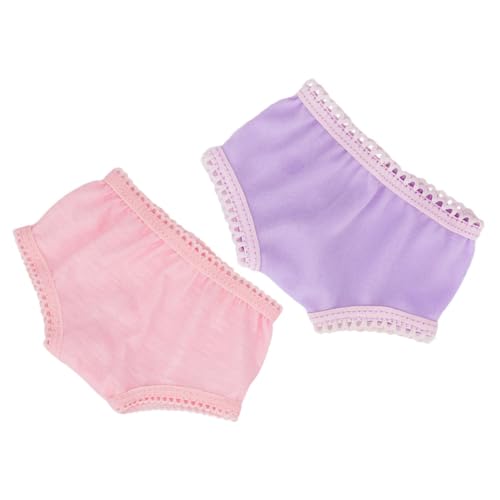 MUSISALY 2 Stück Puppen-Unterhosen, Puppen-ersatz-unterwäsche, Höschen, Puppen-anziehzubehör MUSISALY 2 Stück Puppen-Unterhosen, Puppen-ersatz-unterwäsche, Höschen, Puppen-anziehzubehör von MUSISALY