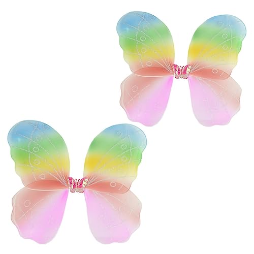 MUSISALY 2 Stück Stoffflügel Für Kinder Halloween-fee Kostüm-zubehör Bühnenauftrittsflügel Mit Riemenband MUSISALY 2 Stück Stoffflügel Für Kinder Halloween-fee Kostüm-zubehör Bühnenauftrittsflügel Mit Riemenband von MUSISALY