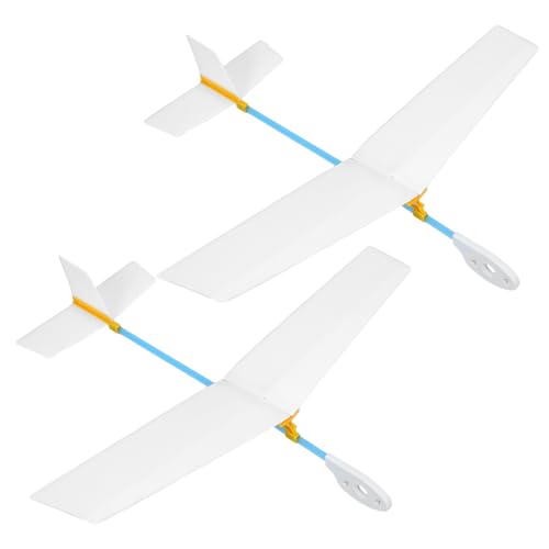 MUSISALY 2 Stück Teiliges Holzflugzeug Modellbau DIY Kleiner Gleiter Bastelkit für Fördert Kreativität Hand Auge Koordination und Räumliches Pädagogisches Flugzeug für Innenräume von MUSISALY