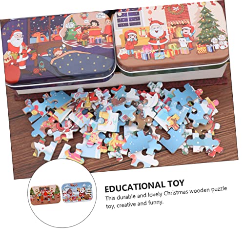 MUSISALY 2 Stück Teiliges Weihnachts Holzpuzzle für DIY Cartoon Holzpuzzle mit Glatter Oberfläche Fördert Hand Auge Koordination und Kognitive Entwicklung Lernspielzeug für Familienzeit MUSISALY 2 Stück Teiliges Weihnachts Holzpuzzle für DIY Cartoon Holzpuzzle mit Glatter Oberfläche Fördert Hand Auge Koordination und Kognitive Entwicklung Lernspielzeug für Familienzeit von MUSISALY
