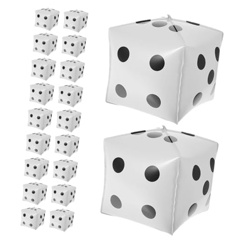 MUSISALY 20 Stück Teiliges Würfel Folienballon Weiß Glänzende Sechsseitige Party Deko für Geburtstag Festival und Gaming Wiederverwendbare Würfel Luftballons aus Robustem Folienmaterial MUSISALY 20 Stück Teiliges Würfel Folienballon Weiß Glänzende Sechsseitige Party Deko für Geburtstag Festival und Gaming Wiederverwendbare Würfel Luftballons aus Robustem Folienmaterial von MUSISALY