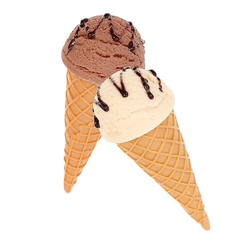 MUSISALY Elegante Künstliche Eistütenmodelle Simuliertes Eiscreme- 2-teiliges Foto-Requisiten Für Die Party Zu Hause Für Jungen Und Mädchen MUSISALY Elegante Künstliche Eistütenmodelle Simuliertes Eiscreme- 2-teiliges Foto-Requisiten Für Die Party Zu Hause Für Jungen Und Mädchen von MUSISALY