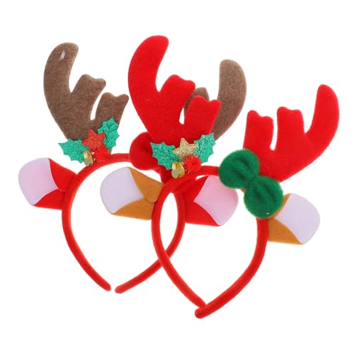 MUSISALY 2 Stück Weihnachts-stirnband Aus Rentiergeweih Festlicher Haarschmuck Für Partys Und Feiertage MUSISALY 2 Stück Weihnachts-stirnband Aus Rentiergeweih Festlicher Haarschmuck Für Partys Und Feiertage von MUSISALY