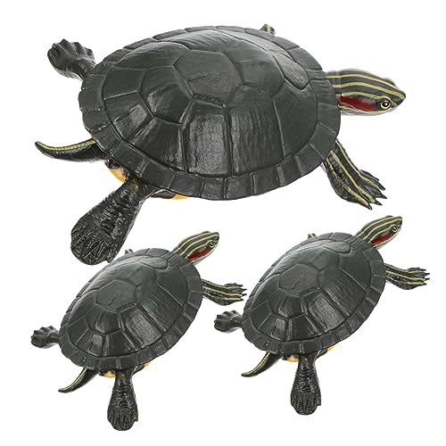 MUSISALY 3 Stück Simulation Schildkröte Tiere Schildkröte Ornament Schildkröte Modell Tragbare Schildkröte Spielzeug Kreative Schildkröte Spielzeug Lebensechte Schildkröte Statuen von MUSISALY