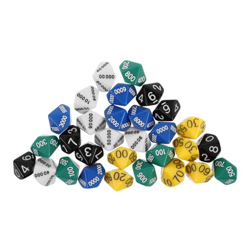 MUSISALY 30 Stücke Set Würfel Zahlen Kunststoff Ort Wert Würfel Für Spiel Liefert Party Spiel Würfel Spielzeug MUSISALY 30 Stücke Set Würfel Zahlen Kunststoff Ort Wert Würfel Für Spiel Liefert Party Spiel Würfel Spielzeug von MUSISALY