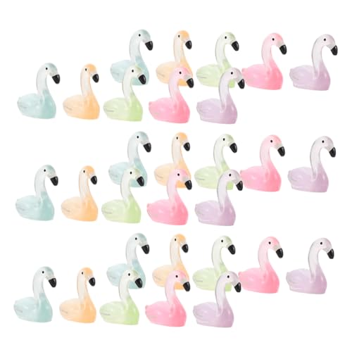 MUSISALY 30 Stück Teiliges Mini Resin Flamingo Leuchtende Micro Landschaft Deko Wetterfeste Gartendeko Figuren Farblich Gemischte Flamingo Ornamente für Innen und Außen Tischdekoration MUSISALY 30 Stück Teiliges Mini Resin Flamingo Leuchtende Micro Landschaft Deko Wetterfeste Gartendeko Figuren Farblich Gemischte Flamingo Ornamente für Innen und Außen Tischdekoration von MUSISALY